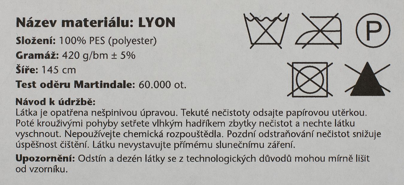 LYON – poťahové látky na čalúnenie sedacích súprav LYON - poťahové látky na čalúnenie sedacích súprav